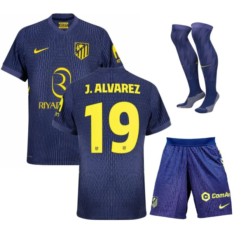 Álvarez Ensemble de maillot extérieur enfant de l'Atlético Madrid 2025/26 - Bleu