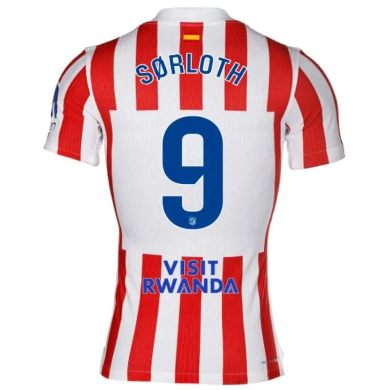 Atlético de Madrid SØRLOTH 2025/26 Ensemble domicile enfant - Rouge/Blanc