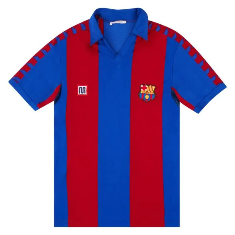 Barcelona 1984 1989 Retro Home Jersey - Red/Blue