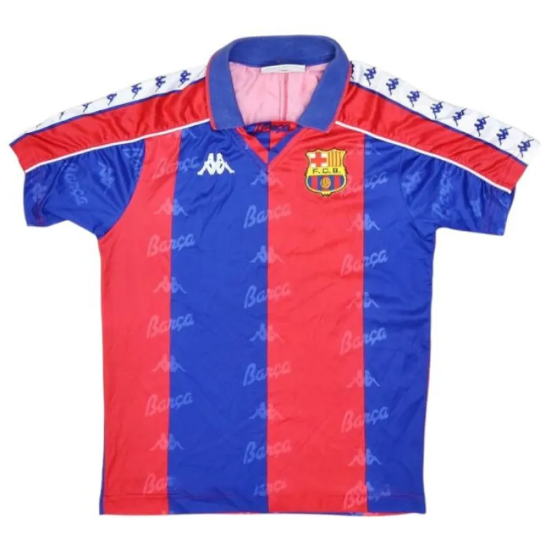 Barcelona 1993 1995 Retro-Heimtrikot - Rot/Blau