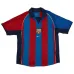 Barcellona RIVALDO 2001/02 Maglia Casa Retro - Rosso/Azzurro