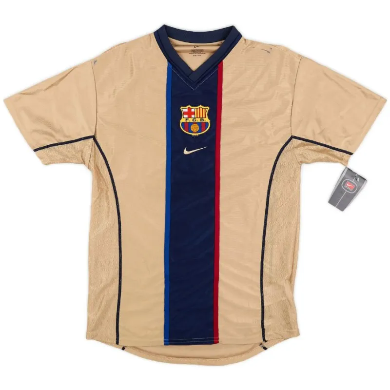 Barcelona RIVALDO 2001/02 Retro Away Jersey - Yellow