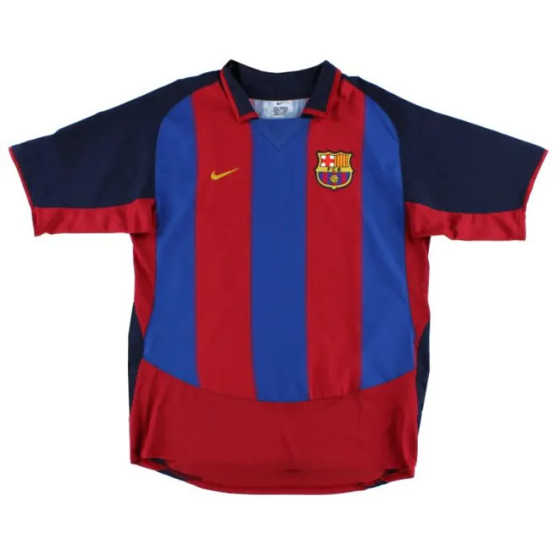 Barcelona 2003/04 Retro Home Jersey - Red/Blue