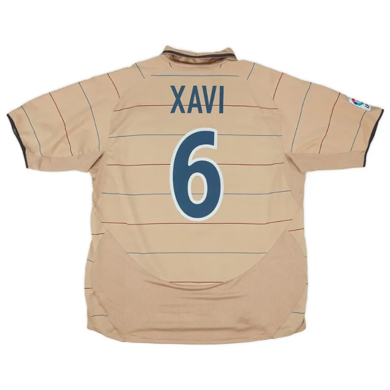 Barcelone XAVI 2003 2005 Maillot Extérieur Rétro - Jaune