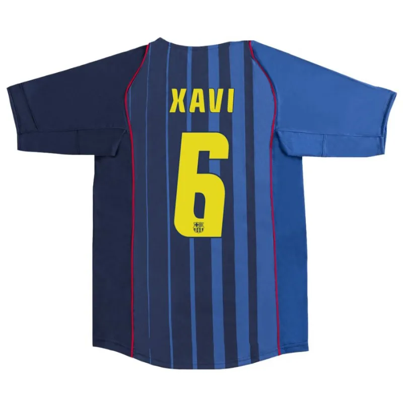 Barcelona XAVI 2004/05 Retro Away Jersey - Blue