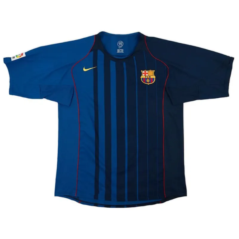 Barcelone RONALDINHO 2004/05 Maillot Extérieur Rétro - Bleu
