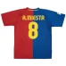 Maglia Casa Retrò A.INIESTA 2008/09 del Barcellona - Rosso/Blu