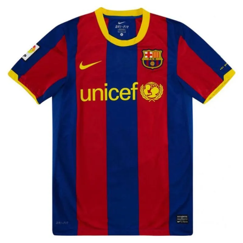 Barcelona XAVI 2010/11 Retro Home Jersey - Red/Blue