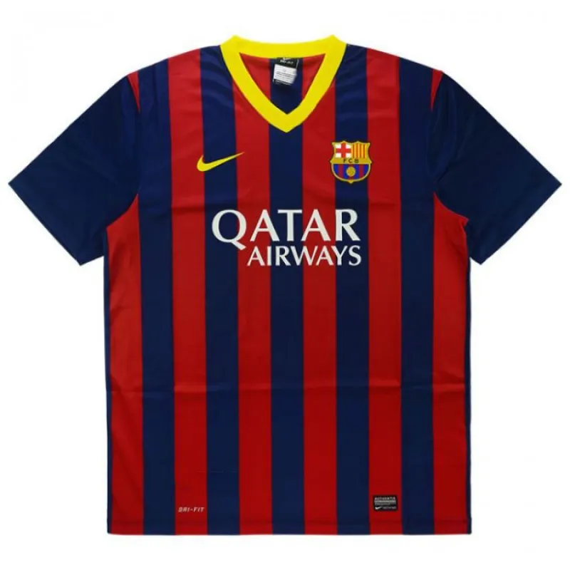 Barcelona 2013/14 Retro Home Jersey - Red/Blue