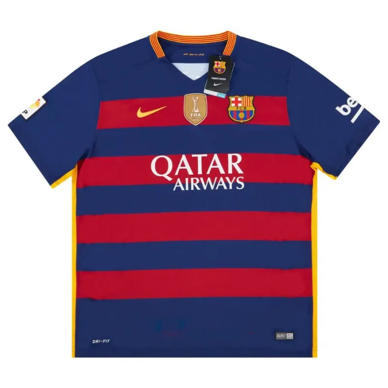 Barcelona 2015/16 Retro-Heimtrikot - Rot/Blau