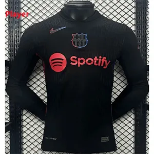 Camisa de mangas largas de la versión de jugador de visita del FC Barcelona 2024/25 - Negra
