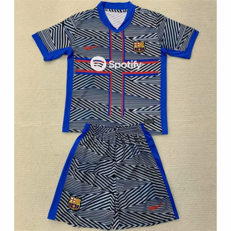 FC Barcelona Maglia e pantaloncini per bambini 2024/25 Edizione speciale - Grigio