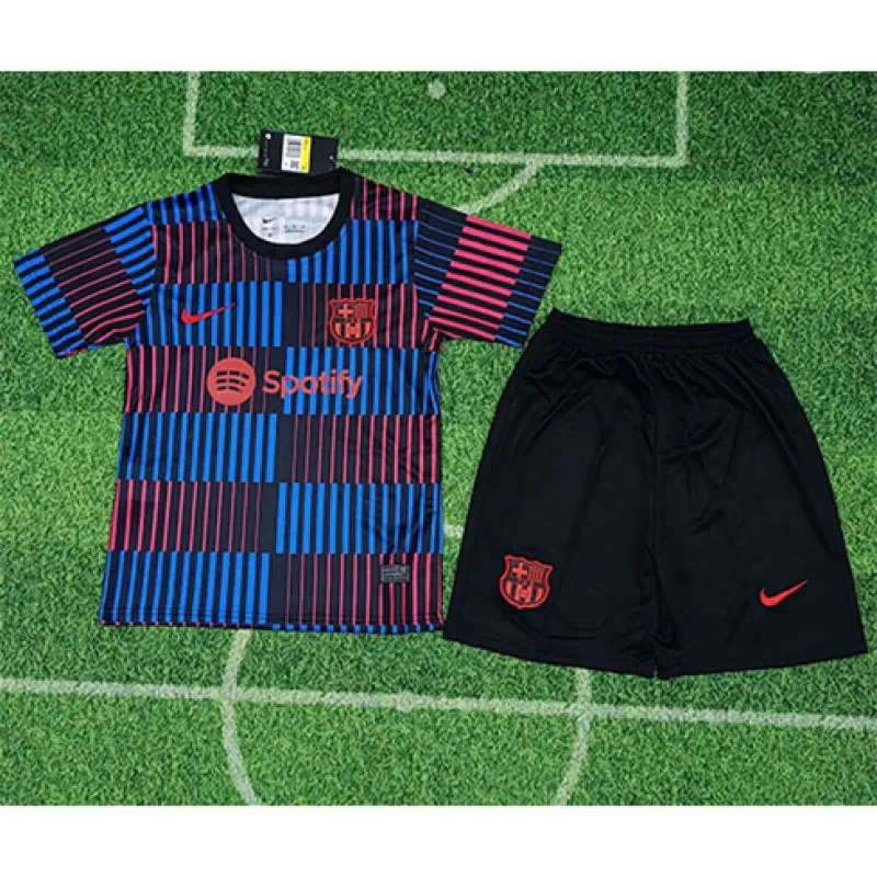 FC Barcelona Camiseta y pantalones cortos para niños 2024/25 Edición especial - Rojo/Azul