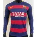 Maglia retrò a maniche lunghe del FC Barcelona 2015/16  campo casa - Rosso/Azzurro