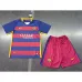 FC Barcelona Kids' Retro Jersey 2015/16 Home - Red/Blue