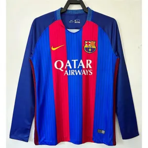 FC Barcelona Retro Long-Sleeved Jersey 2016/17  Home - Red/Blue
