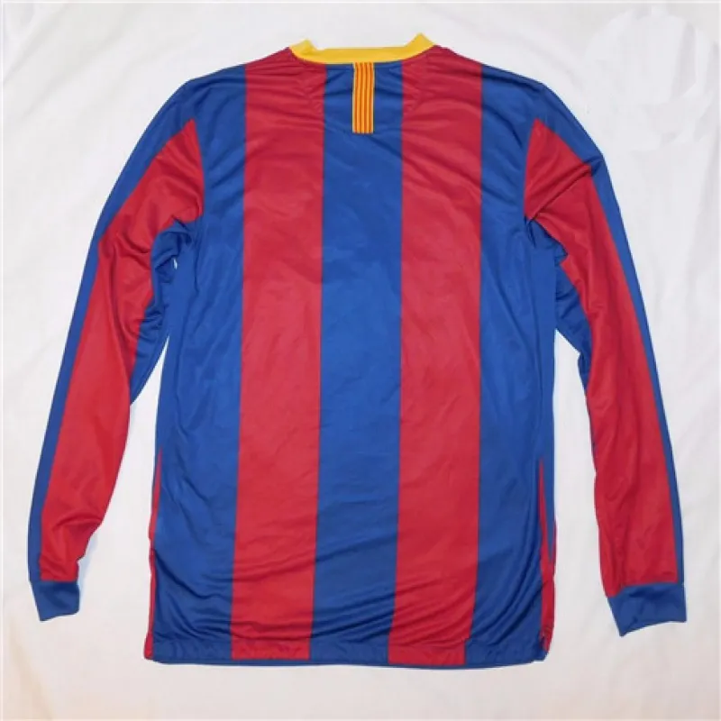 FC Barcelona Retro Langarm-Trikot 1957-2007 Gedenkausgabe - Rot/Blau