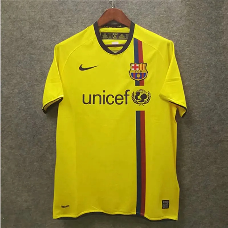 FC Barcelona Retro-Trikot 2008/09 Auswärtsspiel - Gelb