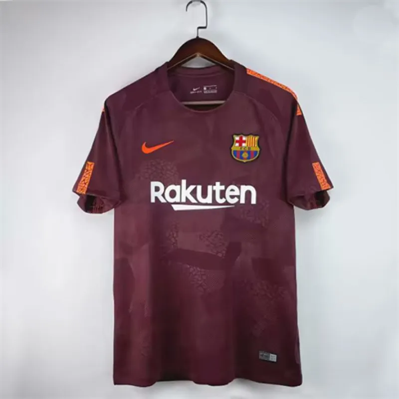 Terza maglia retrò del FC Barcelona 2017/18 - Rosso vino
