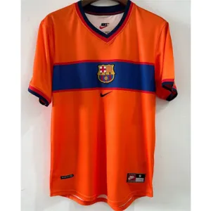 FC Barcelona Retro Jersey 1999 Away - Orange