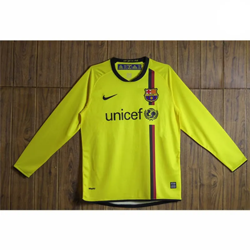 FC Barcelona Retro Jersey 2008/09 Away - Yellow