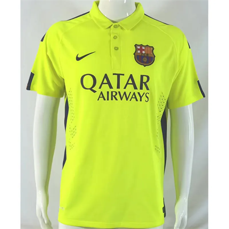 Terza maglia retrò del FC Barcelona 2014/15 - Giallo