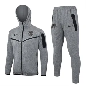 FC Barcelona Hooded Sports Jacket 2024/25 - Grey
