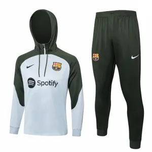 FC Barcelona Hooded Sportswear 2024/25 - Light Grey