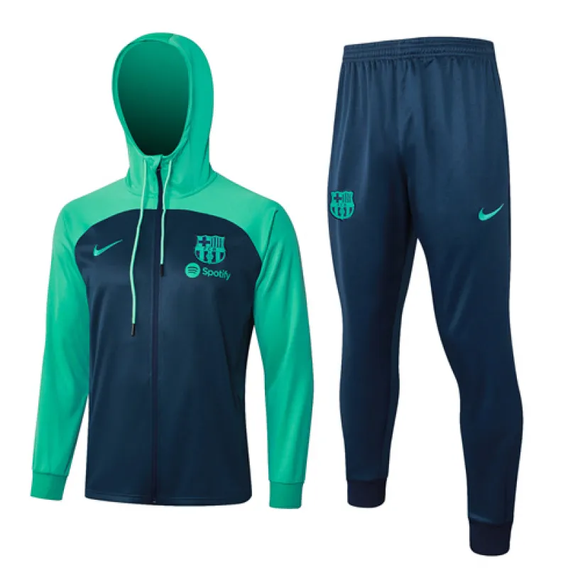 FC Barcelona Hooded Sports Jacket 2024/25 - Blue