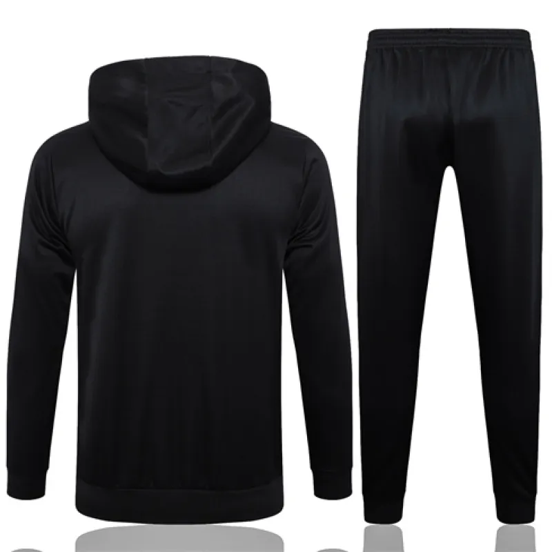 Giacca sportiva con cappuccio per bambini del FC Barcelona 2024/25 - Nero