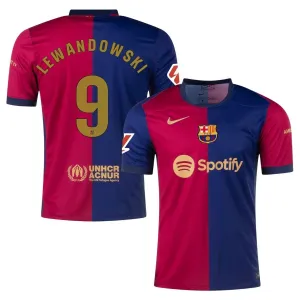 Lewandowski Maillot à domicile de FC Barcelona 2024-25 - Bleu/Rouge