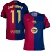 FC Barcelona RAPHINHA Kids' Home Jersey 2024/25 with New Sponsor - Red/Blue