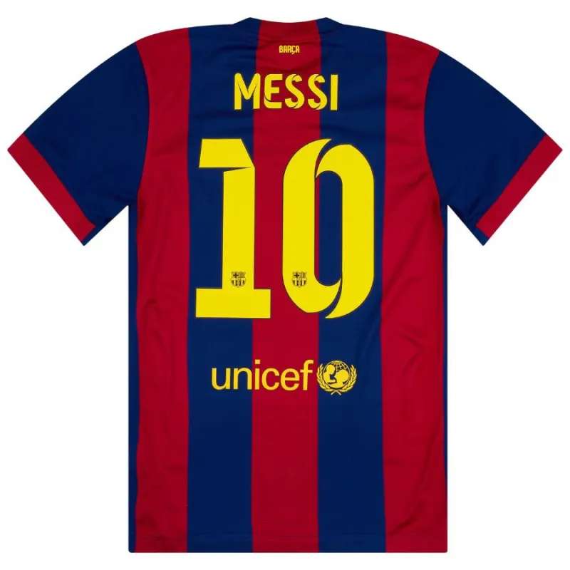 Messi Retro Trikot 2014/15 Heimspiel - Rot/Blau