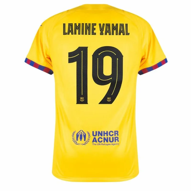 FC Barcelona LAMING YAMAL 2024/25 Fourth Kids' Jersey - Yellow