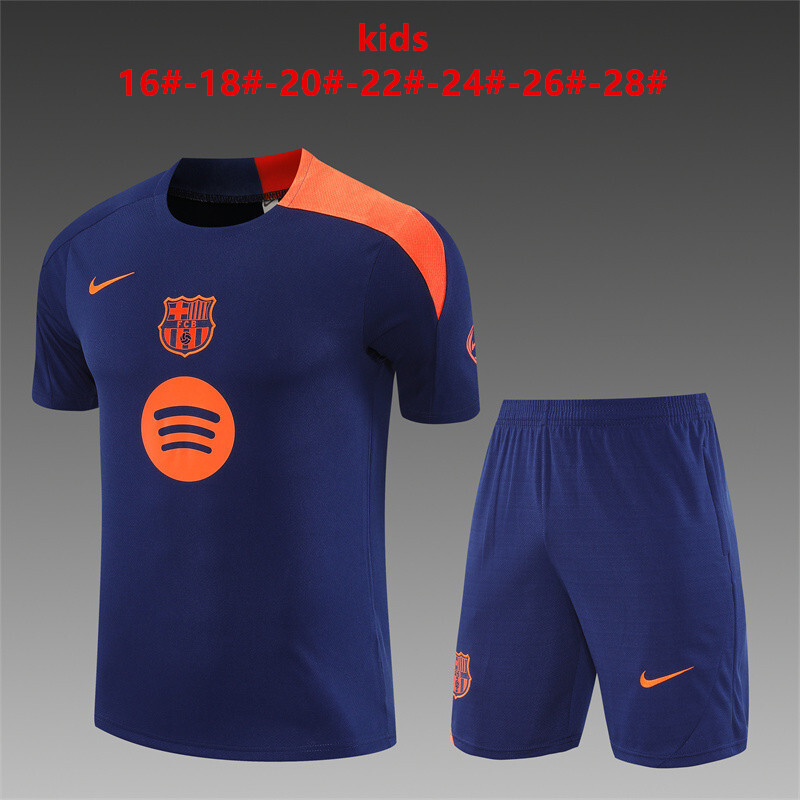 Barcelona 2025/26 Kids Training Set blue