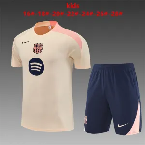 Barcelona 2025/26 Kids Training Set beige