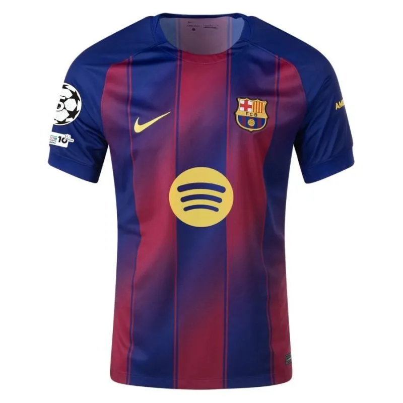 Barcelona LEWANDOWSKI 2025/26 Home UCL Kids' Jersey Set - Red/Blue