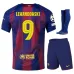 Barcelona LEWANDOWSKI 2025/26 Home UCL Kids' Jersey Set - Red/Blue
