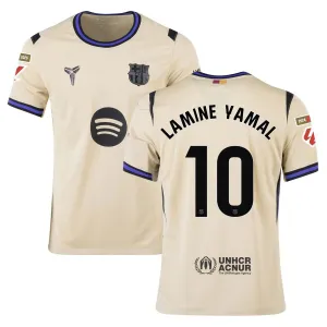 Barcelona YAMAL 2025/26 Kids’ Away Jersey - Beige