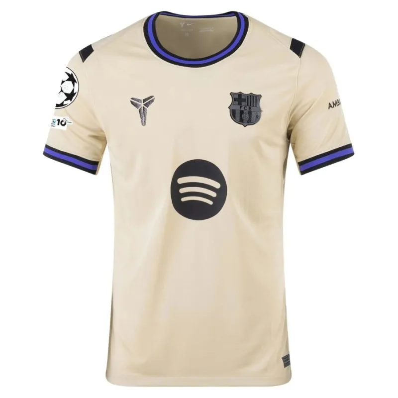 Barcelona YAMAL UCL 2025/26 Kids’ Away Jersey - Beige