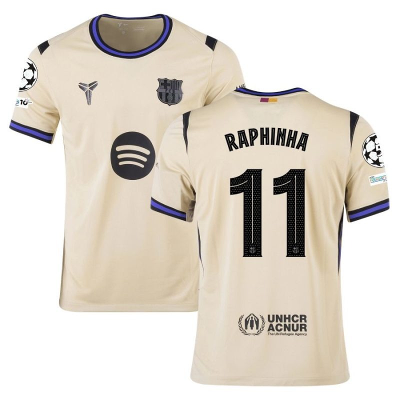 Barcelona RAPHINHA UCL 2025/26 Away Jersey