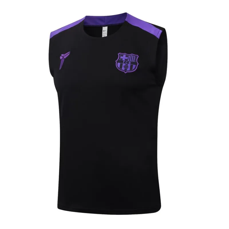 Barcelona 2025/26 Shorts and Tank Set Black Purple