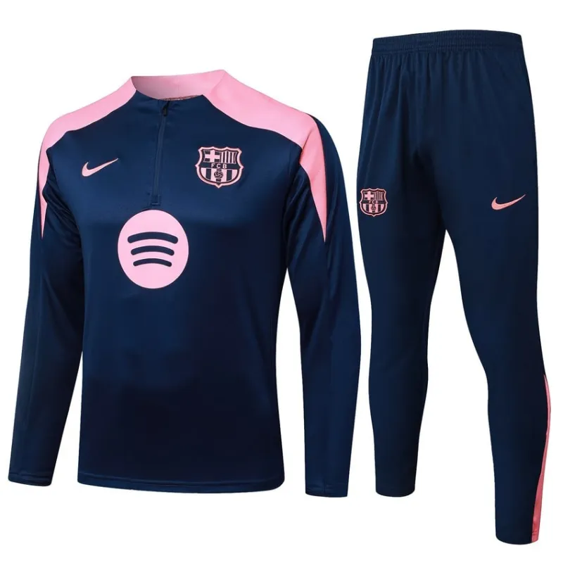 Barcelona 2025/26 Tracksuit - Blue/Pink