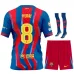 Barcellona PEDRI 2025/26 Completo Bambino Quarta Maglia - Blu/Rosso