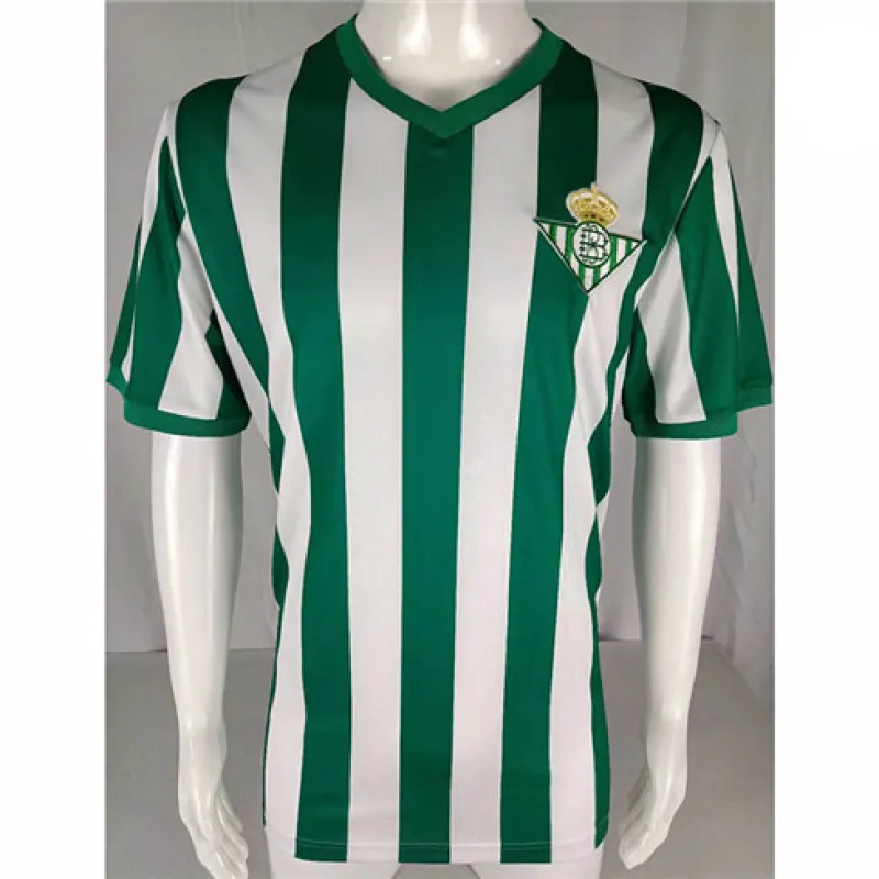 Camiseta retro de Real Betis 1976/77 local - Verde/Blanco