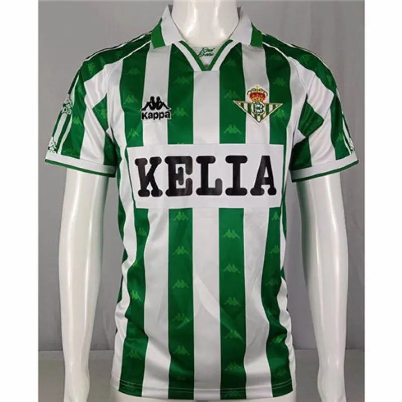 Maillot rétro de Real Betis 1996/97 domicile - Vert/Blanc
