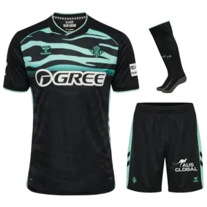 Real Betis 2025/26 Kids Third Kit Jersey - Black