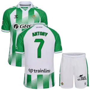 Real Betis ANTONY 2026/27 Home Kids Kit Jersey
