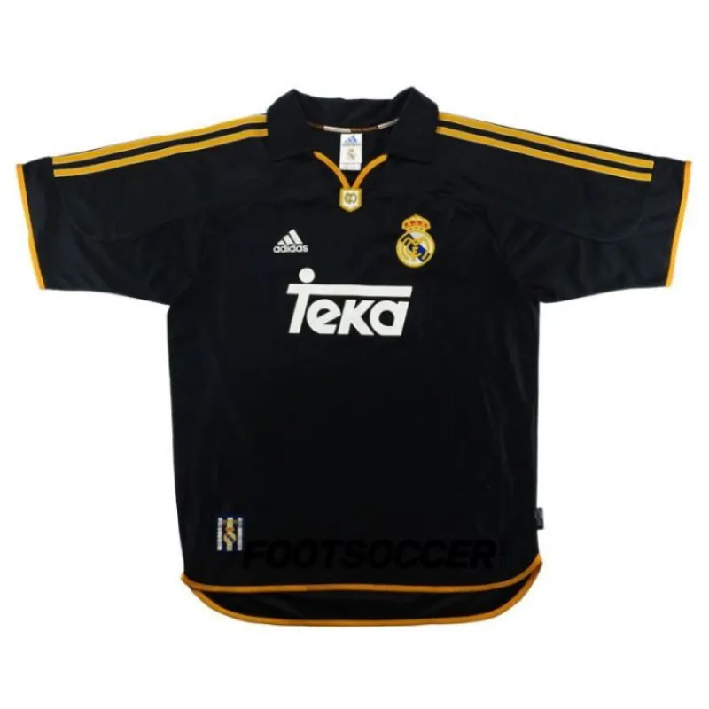 Real Madrid 1998-2000 Retro Away Jersey - Black