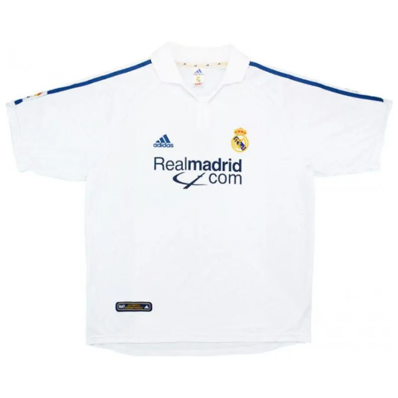 Real Madrid FIGO 2000/01 Maillot domicile rétro - Blanc